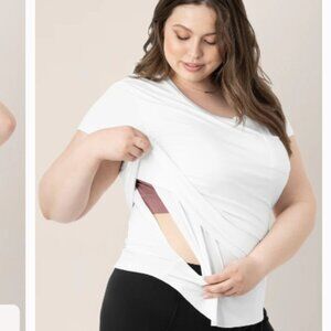 Kindred Bravely Maternity/Breastfeeding White T-shirt